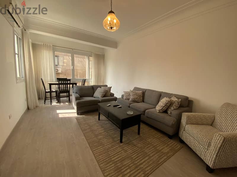 Furnished 2-bedroom apartment for rent in Zamalek, Shagaret El Dor Street 2