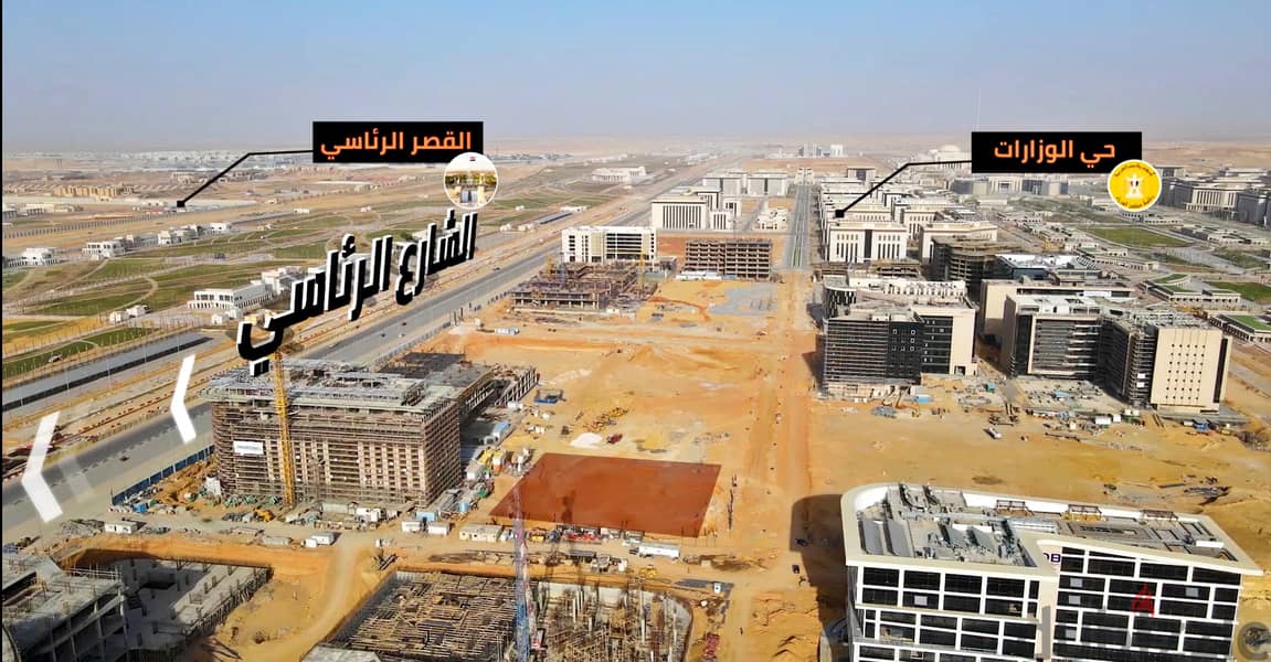 مكتب اداري واجهه فيو بلازا واجهه شارع رئيسي فيو البرج الايقوني 3