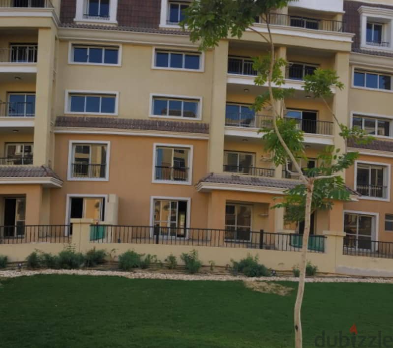 Apartment with garden for sale in 4M in Saray Compound by Madint Misr, next to Madinaty 2