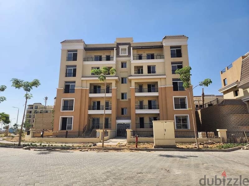 Apartment with garden for sale in 4M in Saray Compound by Madint Misr, next to Madinaty 7