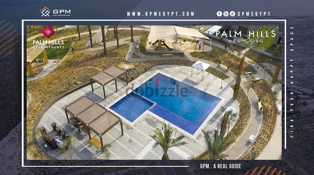 Studio 72m for sale in Palm Hills New Cairo fully finished with installments ستوديو للبيع في بالم هيلز نيو كايرو 1