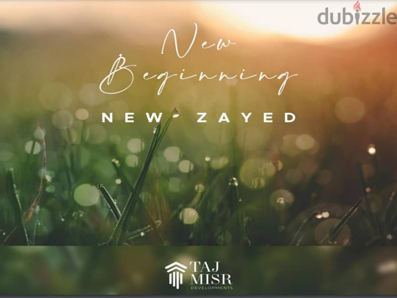 Apartment with garden for sale in New Zayed in Dejoya Compound 5% down payment only In installments over the longest payment plan 1