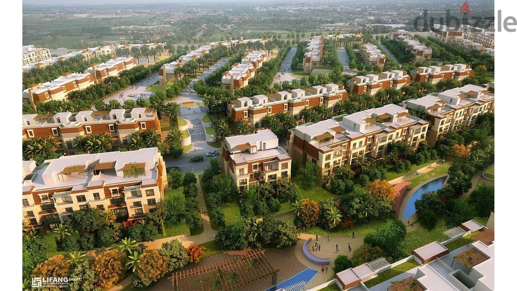 3Bed Apartment in the largest Crystal Lagoons in sarai Mostakbal New Cairo 36