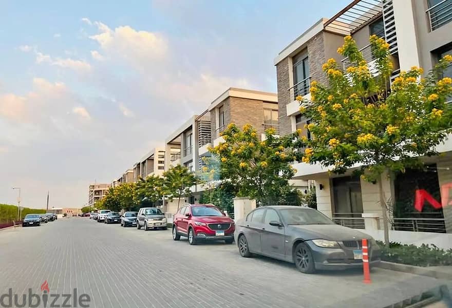An apartment with a distinctive garden for sale at a very special block price in front of Cairo Airport with a huge discount on cash payment of 42% 7