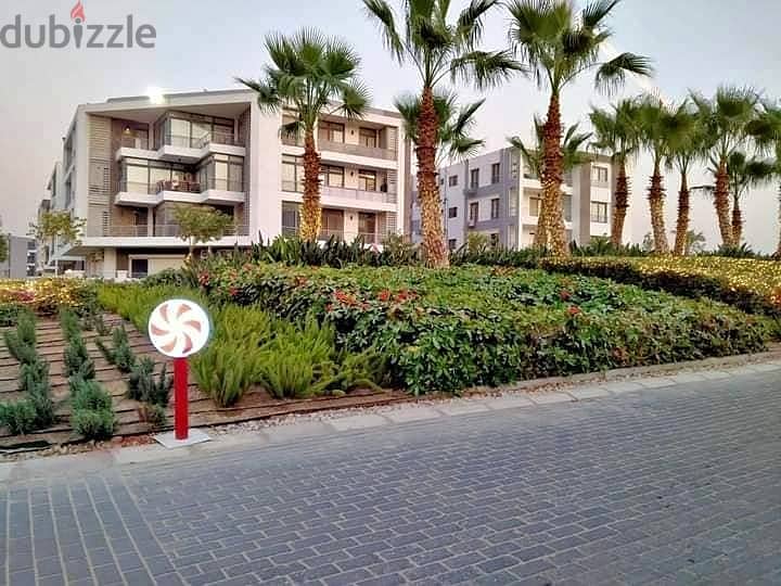 An apartment with a distinctive garden for sale at a very special block price in front of Cairo Airport with a huge discount on cash payment of 42% 10