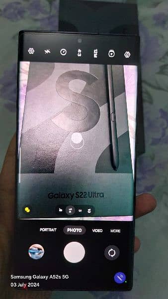 Samsung S22 Ultra 128 /8 +8 كسر زيرو للبيع او للبدل 7