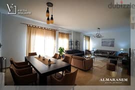 Apartment for sale, finished, with air conditioners, 155 sqm, view, landscape, in Al Marasem, Fifth Settlement