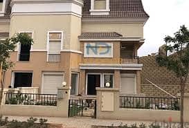 S villa for sale in Sarai Compound, New Cairo, corner 239 m, on the Suez Road directly next to Madinaty and Mountain View, 120% discount installments 28