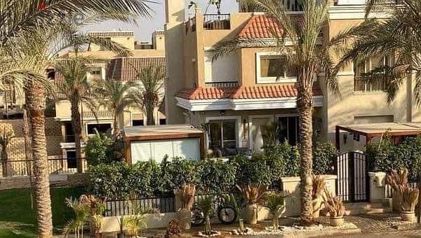 S villa for sale in Sarai Compound, New Cairo, corner 239 m, on the Suez Road directly next to Madinaty and Mountain View, 120% discount installments 38