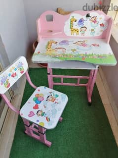 مكتب أطفال بالكرسي 0