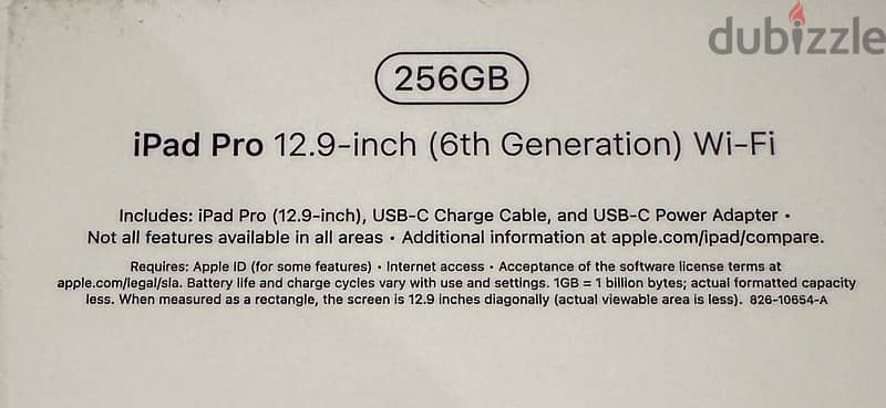 iPad Pro 12.9 inch 6th generation 256gb M2 WiFi (American ‏US Version) 3