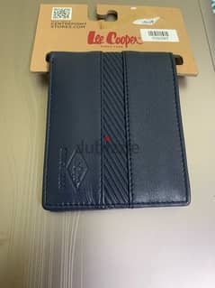 Lee cooper textured BI-fold leather wallet