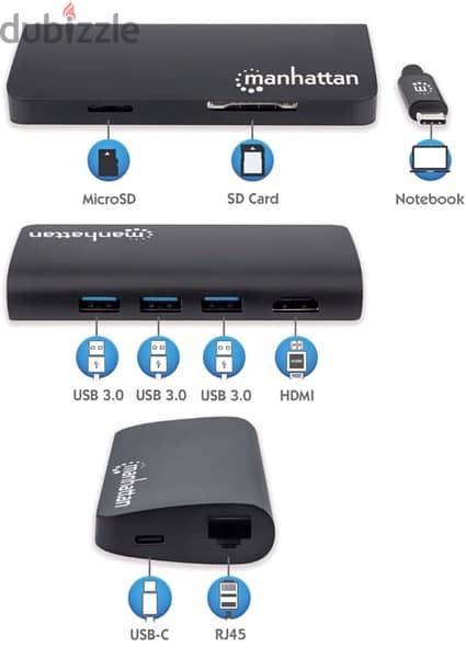 Manhattan USB-C Multiport Adapter 4