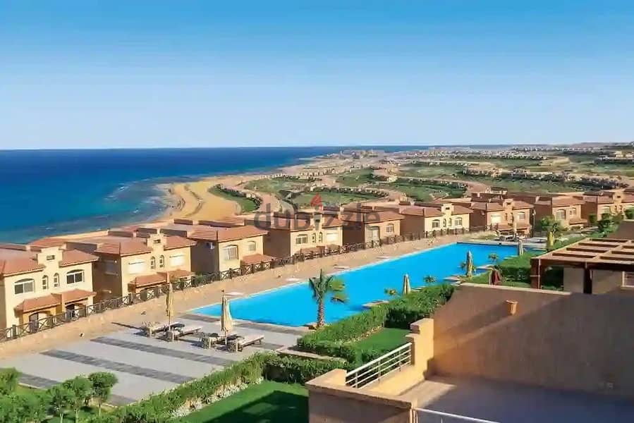 Without down payment and in installments over 7 years, own a 150m ground chalet with a sea, landscape and pools view in La Vista Topaz, Ain Sokhna. 18