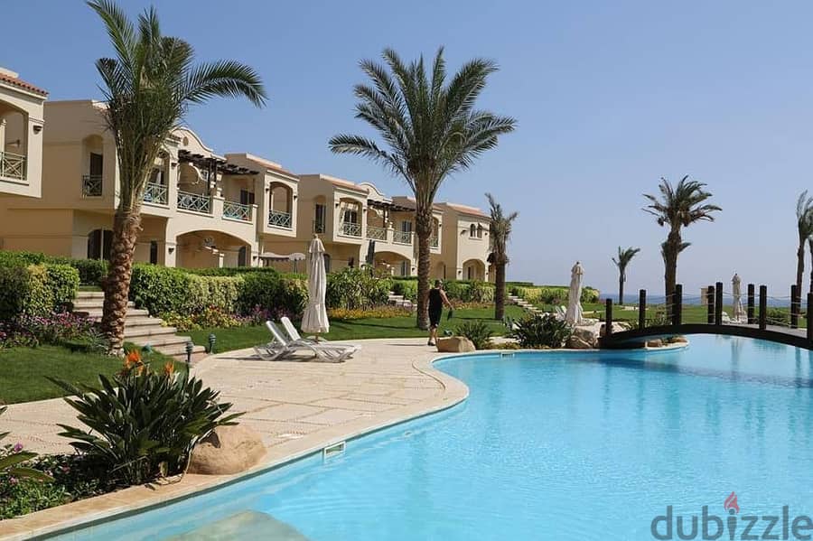 Without down payment and in installments over 7 years, own a 150m ground chalet with a sea, landscape and pools view in La Vista Topaz, Ain Sokhna. 20