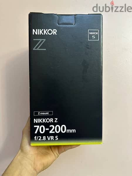 lens nikkor 70-200m s line f2.8 Z 1