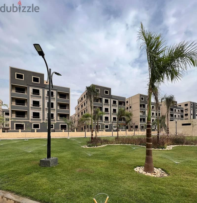 A 247 sqm apartment with a garden, fully finished and available for immediate delivery in Sefora Heights compound, Fifth Settlement. Pay 10% down paym 1