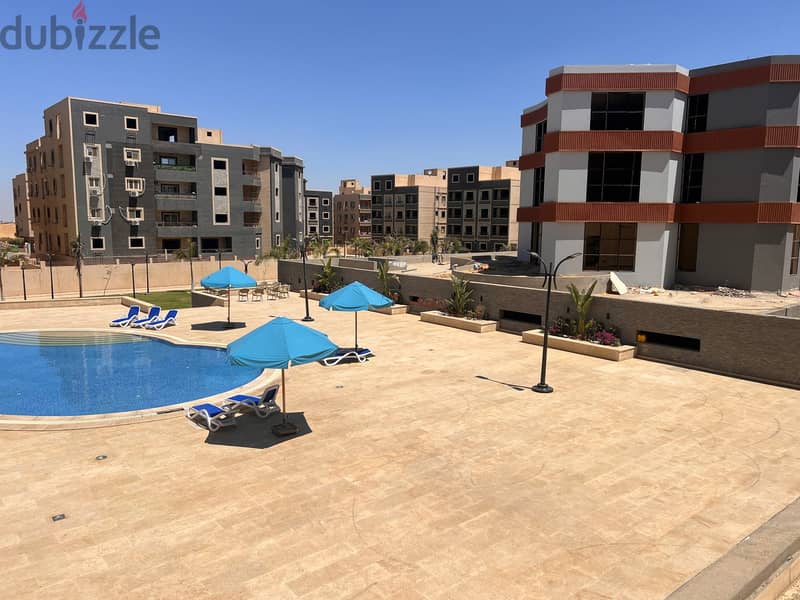A 247 sqm apartment with a garden, fully finished and available for immediate delivery in Sefora Heights compound, Fifth Settlement. Pay 10% down paym 8