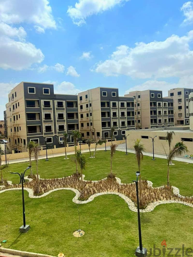 A 247 sqm apartment with a garden, fully finished and available for immediate delivery in Sefora Heights compound, Fifth Settlement. Pay 10% down paym 10