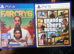 sale or trade gta v and far cry 6 ps5