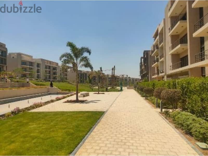 for sale apartment ,139 + 100 m garden, ready to move , fully finished, with the strongest location, in Marasem on the 90th 2