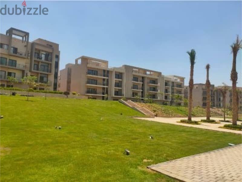 for sale apartment ,139 + 100 m garden, ready to move , fully finished, with the strongest location, in Marasem on the 90th 3