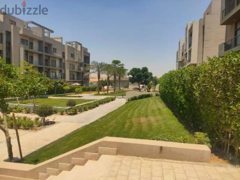 for sale apartment ,139 + 100 m garden, ready to move , fully finished, with the strongest location, in Marasem on the 90th 4