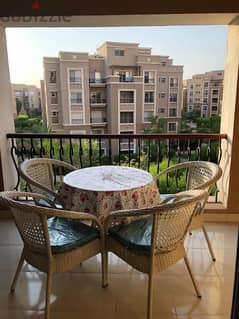 For Rent Furnished Apartment View Swimming Pool in Katameya Plaza