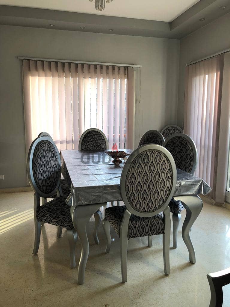 For Rent Furnished Apartment View Swimming Pool in Katameya Plaza 6