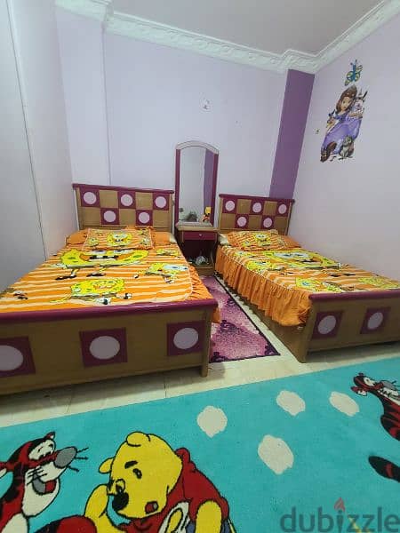 غرفه نوم اطفال نظيفه زي ما باين في الصور 5