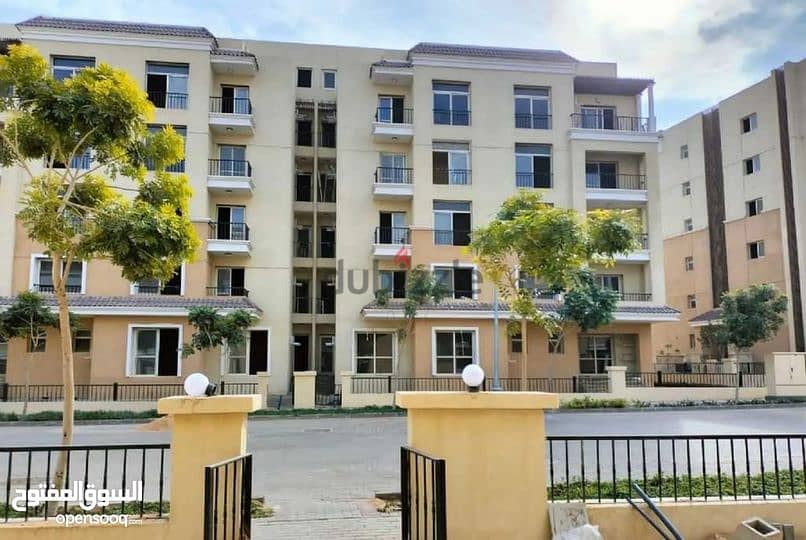 For sale, an apartment in the heart of Mostaqbal City, with a 10% down payment, next to Madinaty, in the SARAI Compound. A 42% discount on cash is ava 4