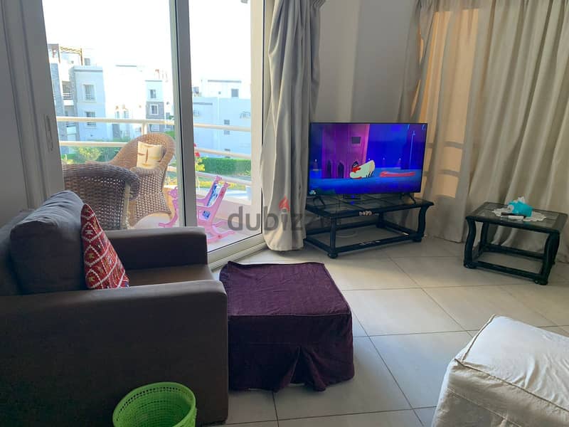 For sale in Amwaj Sabbour, North Coast Penthouse chalet Super luxe finishing with furnishings and air conditioners for all rooms  Prime Location 3