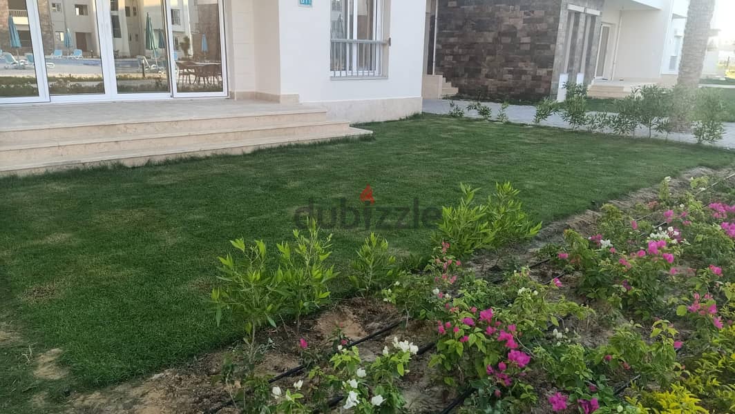 For sale, a 3-room chalet with a garden, with a down payment of 555 thousand and the rest over 10 years, Ras Al-Hikma  - 1