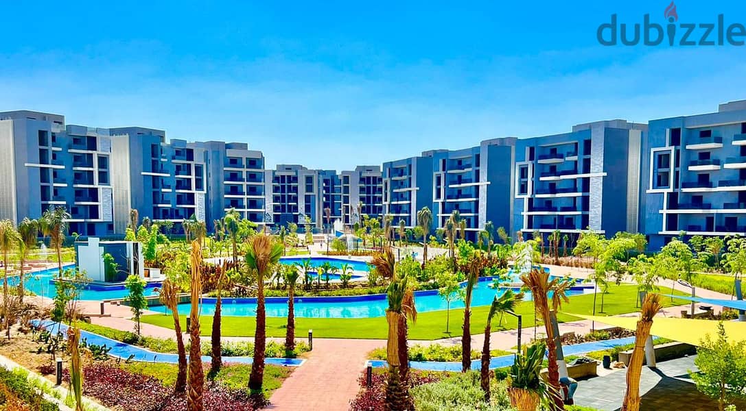 Apartment for sale, immediate receipt in Sun Capital Compound in the tourist capital in October, directly in front of the pyramids, with10% downPament 5