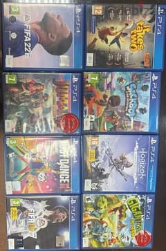 Bundle of playstation 4 games & orignal charger