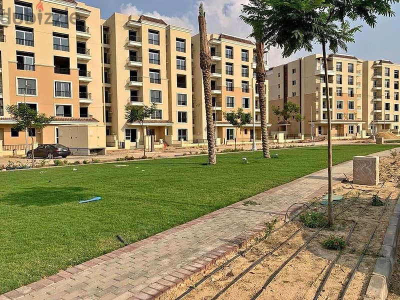 Resale apartment for sale, immediate receipt, 122 meters in Sarai Compound in Mostakbal City, next to Madinaty 4