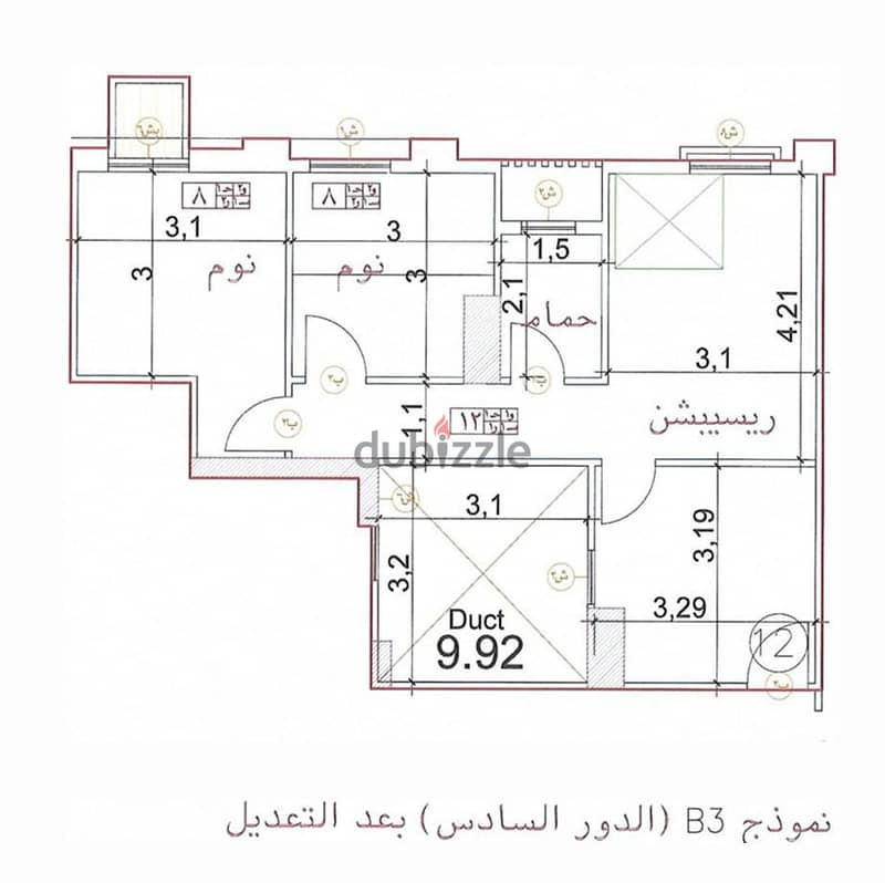 Duplex apartment for sale - Oria City Compound - Moharam Bey - area 174 full meters 2