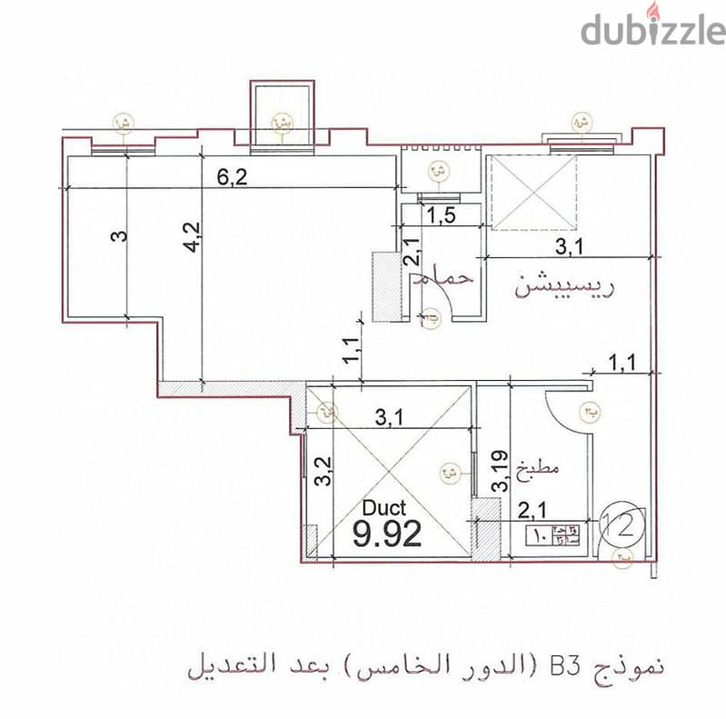 شقة دوبلكس للبيع-  كمباوند اوريا سيتي- محرم بك - مساحة 174 متر 3
