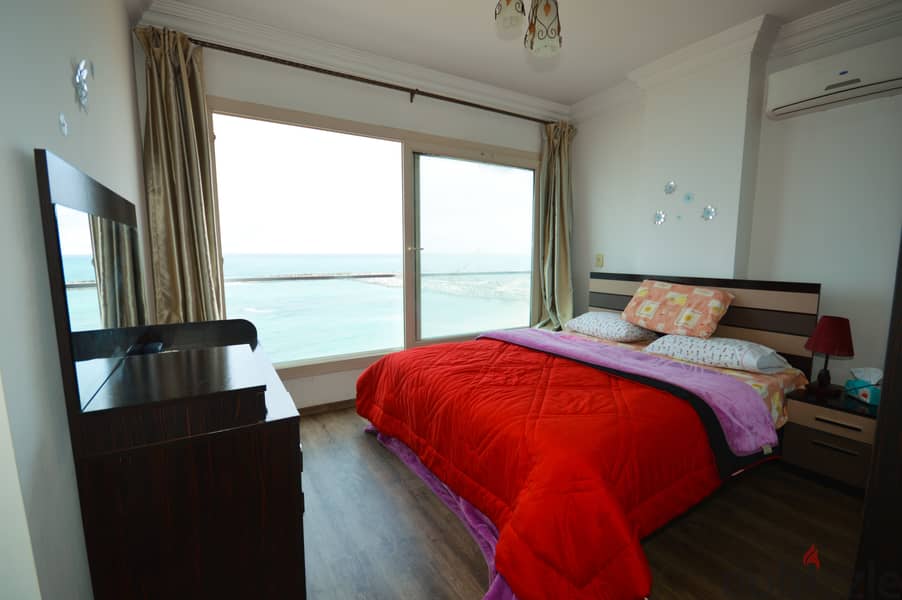 ​​Furnished apartment for rent - Al-Saraya (directly on the sea), area of ​​​​140 full meters 4