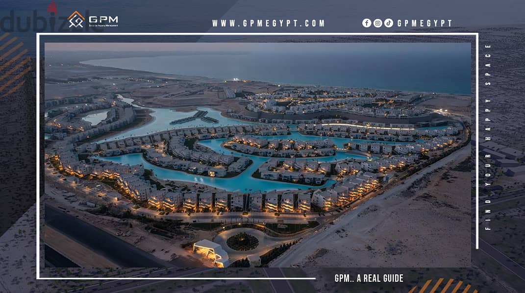 Chalet 125m for sale in Fouka Bay North Coast fully finished direct on lagoon شاليه للبيع في فوكا باي الساحل الشمالي 1