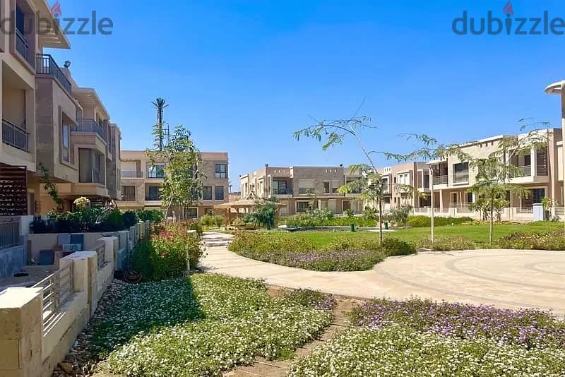 A luxury terrace with a 360-meter garden for sale in the best compound in New Cairo in a very special location on the Suez Road 11