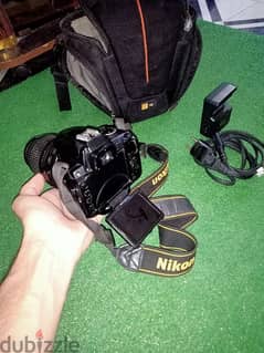كاميرا Nikon 5000d  بكل مشتملاتها كسر زيرو بدون اى عيوب