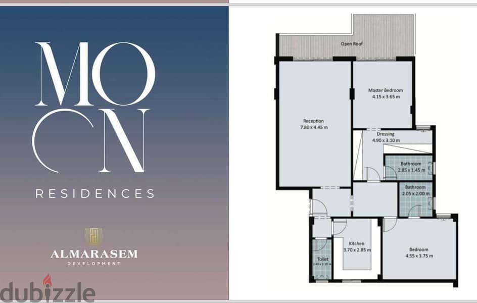 Penthouse 149. M with Roof 22. M in Moon Residence AlMarasem new cairo fully finished with AC'S under market price with the lowest down payment 4