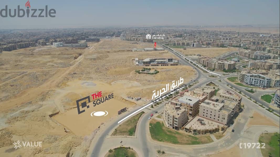 A 25-meter shop for sale in installments in Shorouk City, next to Carrefour, with Valeo Company, the strongest real estate developer in Shorouk. 20