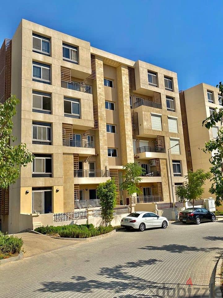 The highest return and the lowest price per meter in the region, ground floor in a garden in front of Cairo Airport, two minutes from Nasr City and st 6