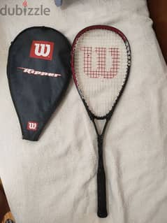 wilson squash racket double beam titanium 0