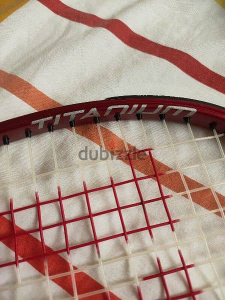 wilson squash racket double beam titanium 5
