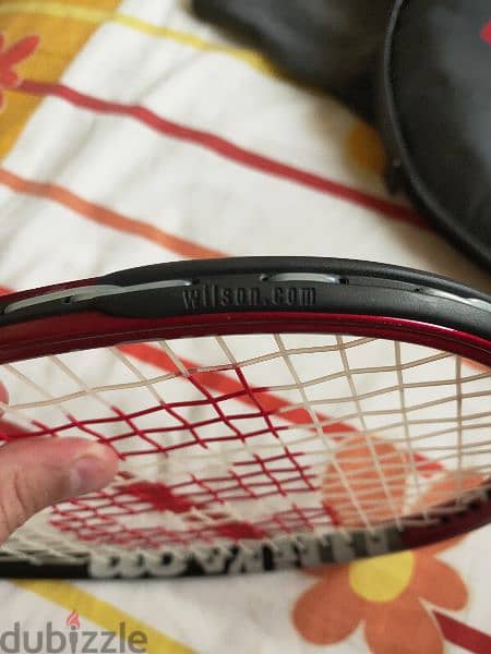 wilson squash racket double beam titanium 7