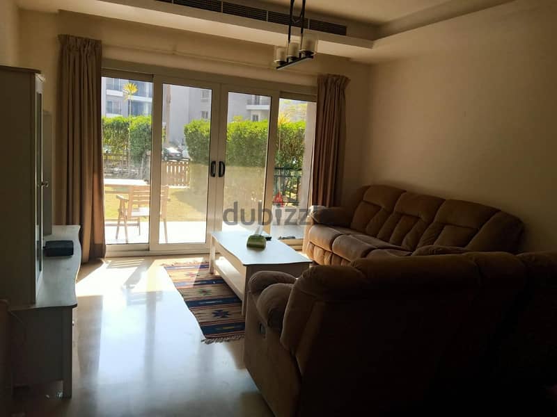 apartment for rent in cairo festival city fully furnished   garden 11