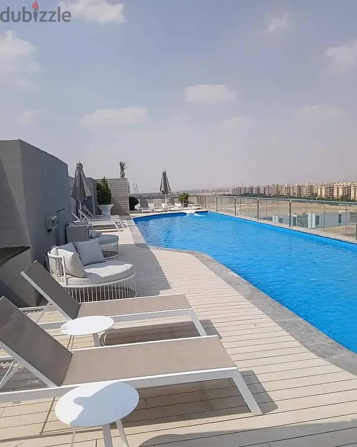 Apartment for sale in View Lagoon, 110 m, with a down payment of only 900 thousand pounds, in Bluefields Compound, New Cairo, Mostaqbal City, 10% disc 8